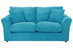 HOME Barney Large Fabric Sofa - Teal